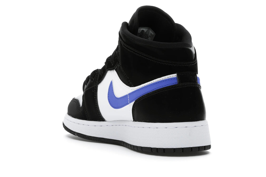 Jordan 1 Mid Black Racer Blue White (GS) - vue secondaire B