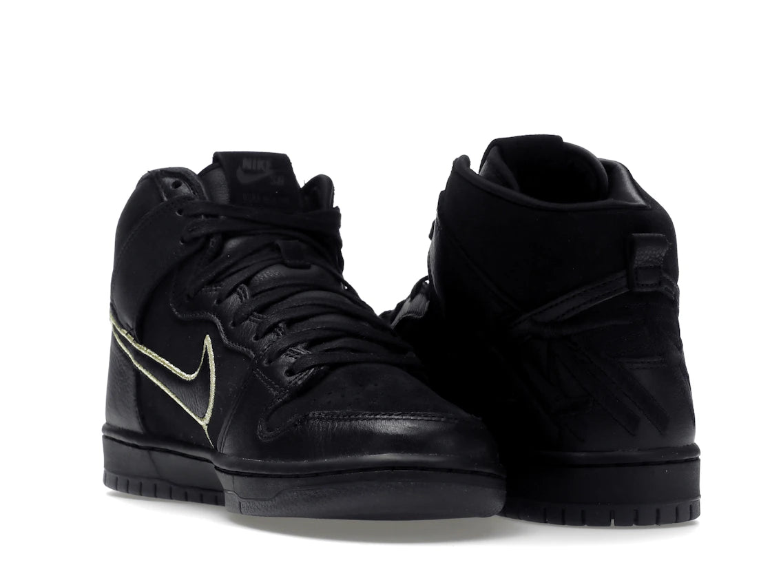 Nike SB Dunk High FAUST Black Gold - vue secondaire B