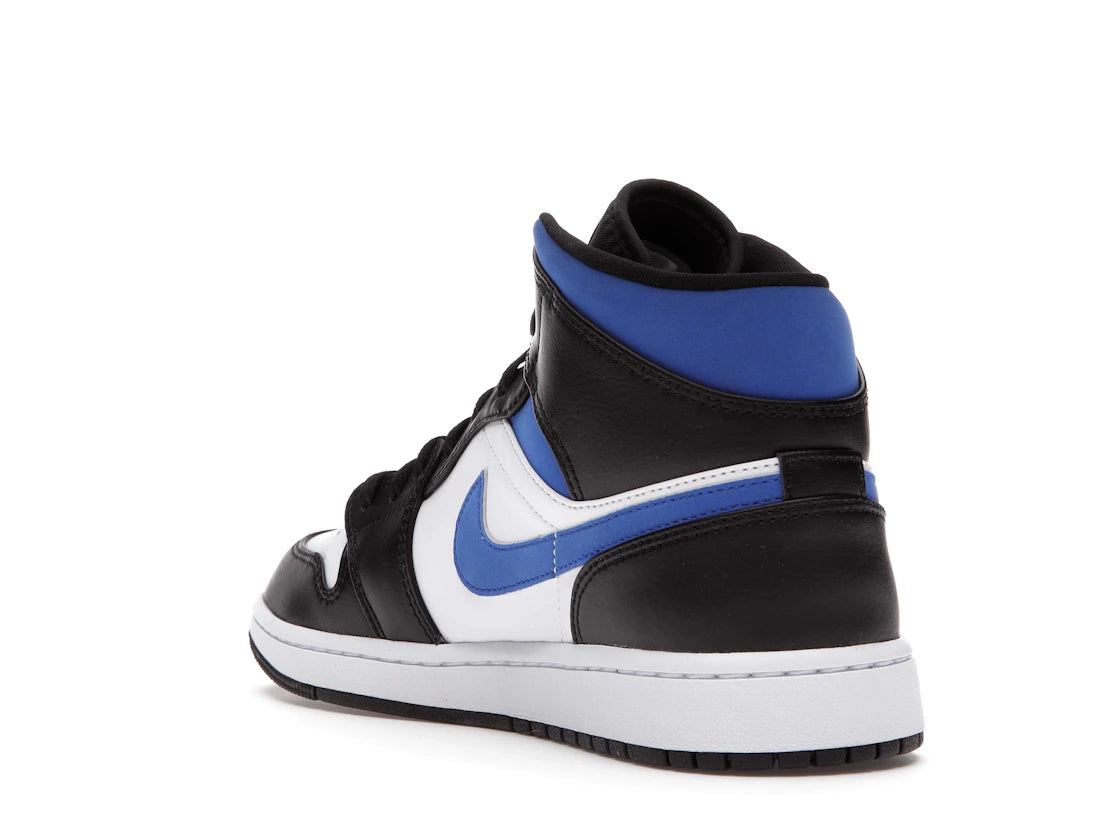 Jordan 1 Mid White Black Racer Blue - vue secondaire B