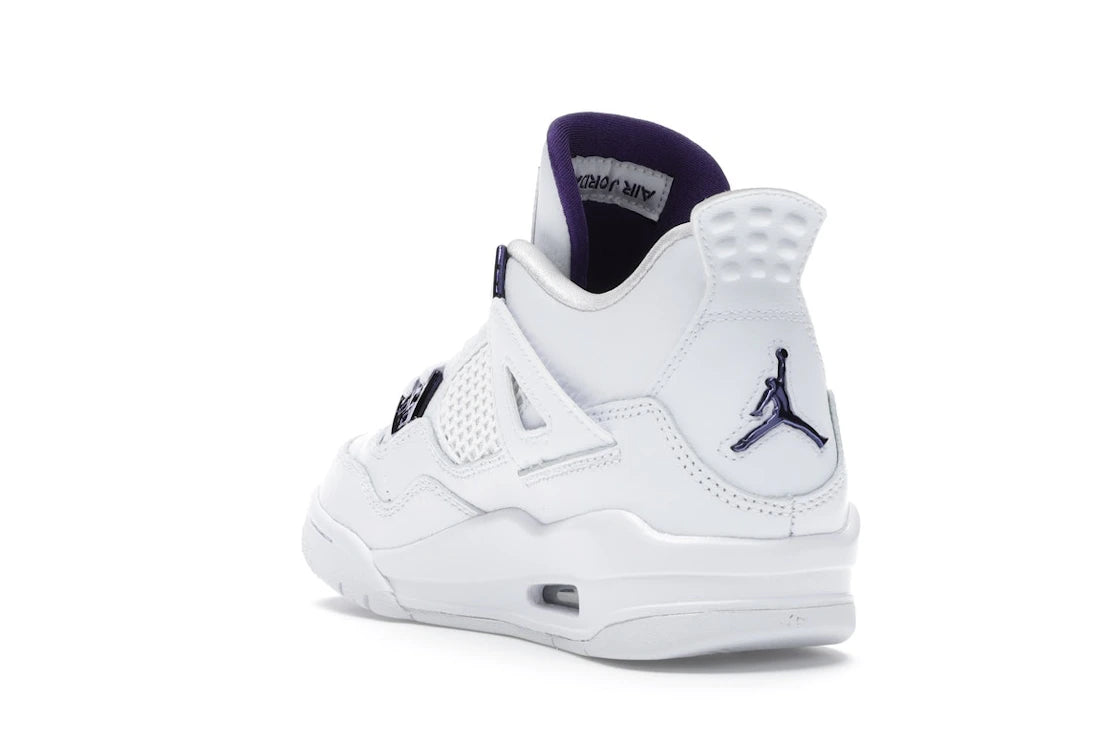 Jordan 4 Retro Metallic Purple (GS) - vue secondaire B