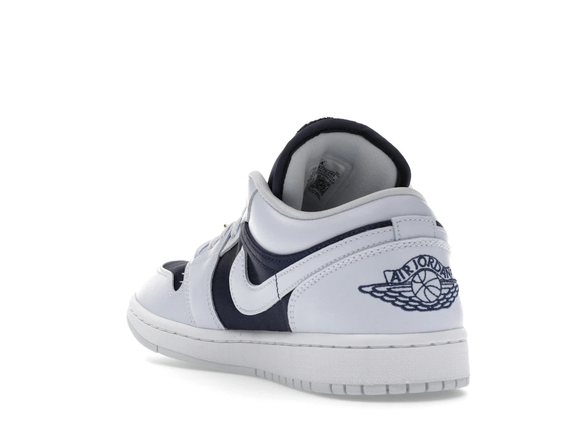 Jordan 1 Low SE Football Grey White Gym Red Midnight Navy (Women's) - vue secondaire B