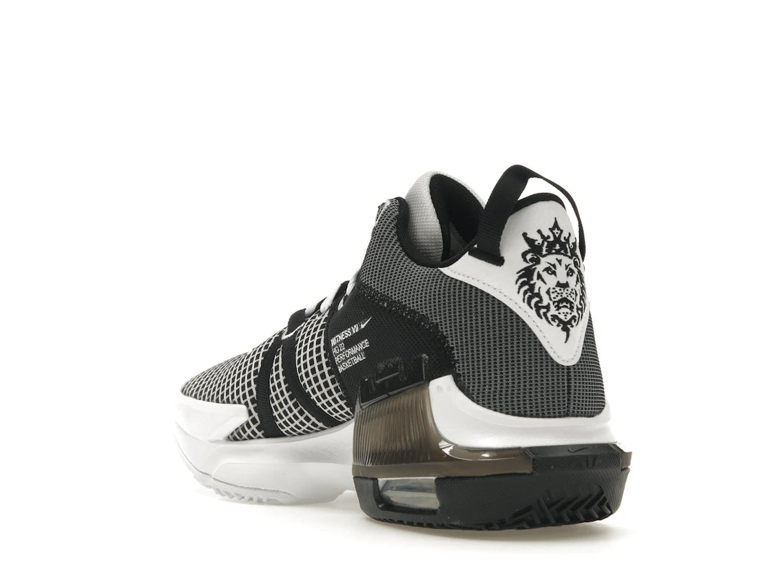 Nike LeBron Witness 7 White Black Metallic Silver - vue secondaire B