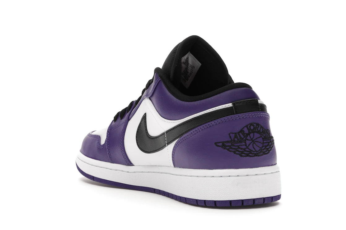 Jordan 1 Low Court Lila Weiß - vue secondaire B