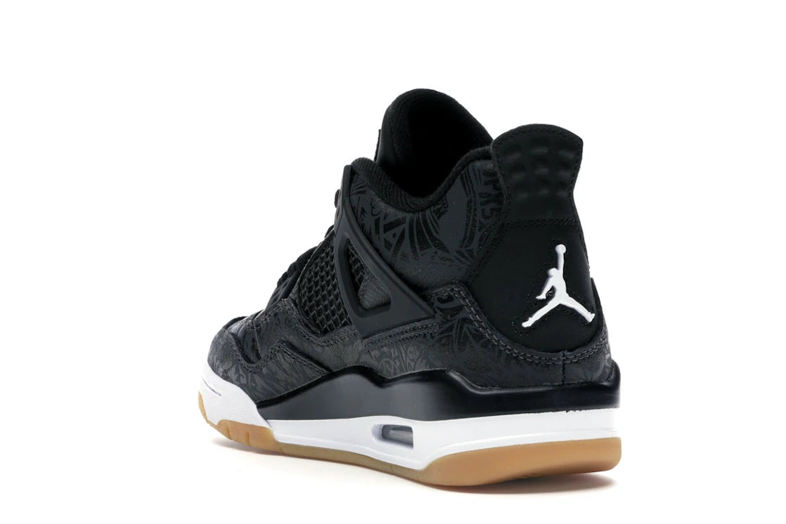 Jordan 4 Retro Laser Black Gum (GS) - vue secondaire B