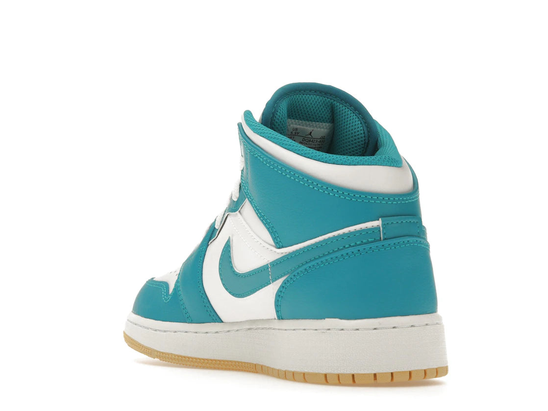 Jordan 1 Mid Aquatone (GS) - vue secondaire B
