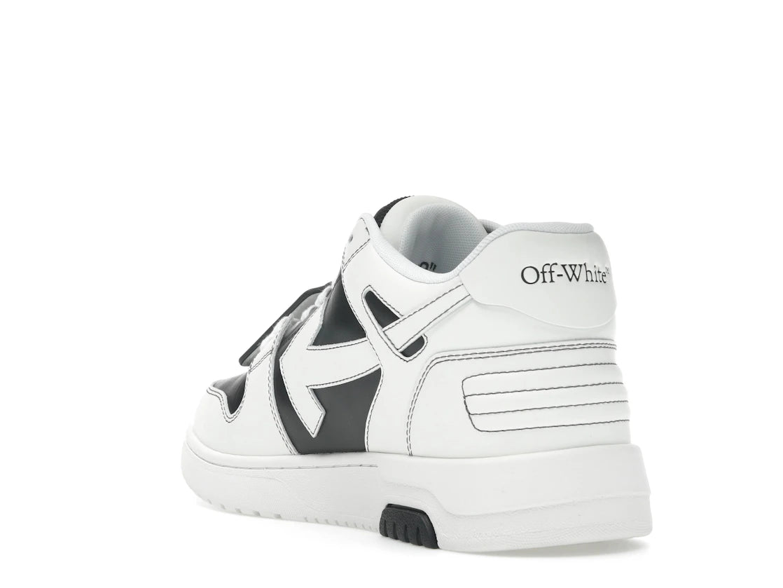 OFF-WHITE Out Of Office OOO Low Tops Schwarz Weiß - vue secondaire B