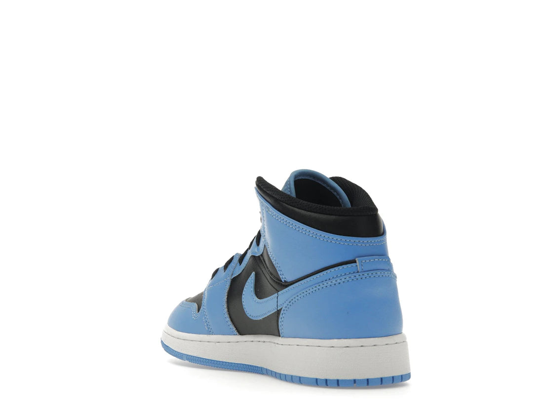 Jordan 1 Mid University Blue Black (GS) - vue secondaire B