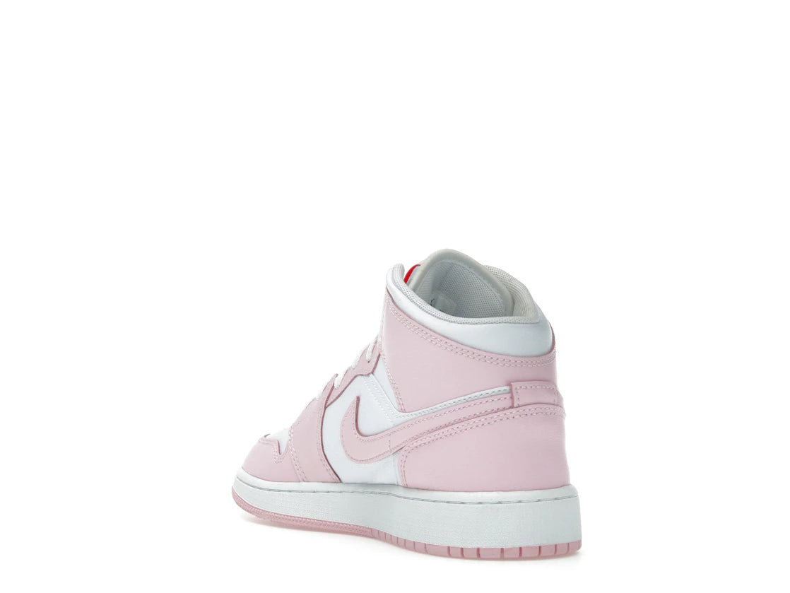 Jordan 1 Mid Pink Foam Fire Red (GS) - vue secondaire B