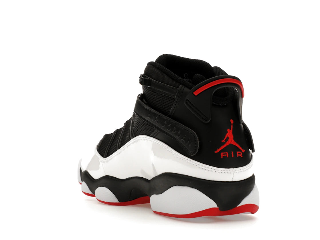 Jordan 6 Rings Schwarz Weiß Varsity Rot - vue secondaire B