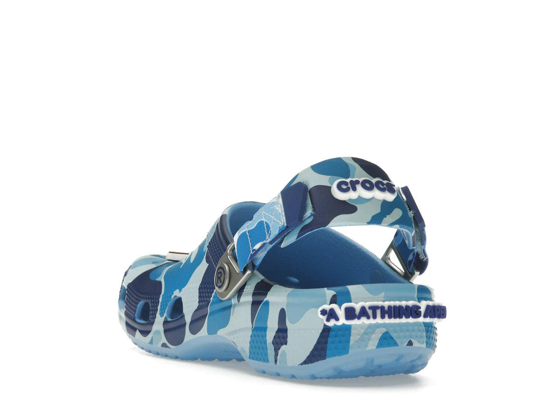 Crocs Classic Clog A Bathing Ape ABC Camo Blue - vue secondaire B