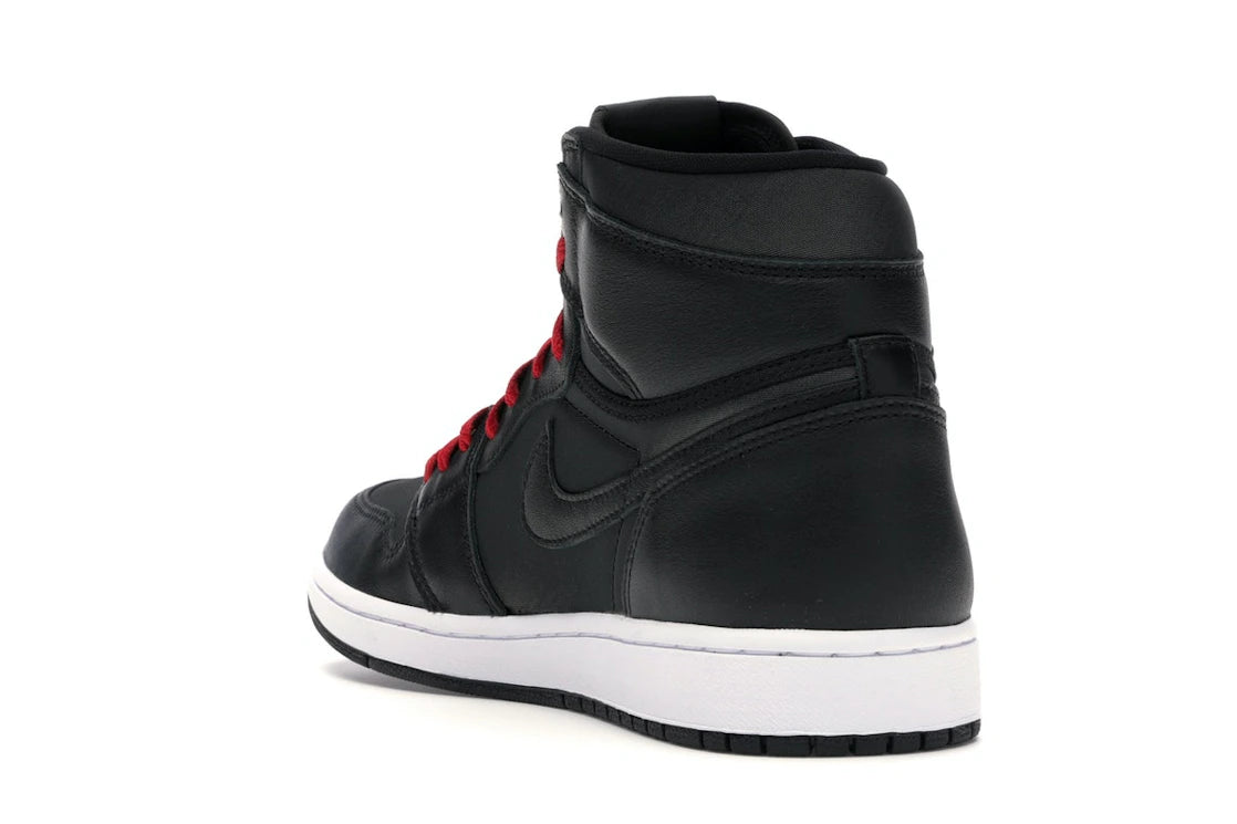 Jordan 1 Retro High Black Satin Gym Red - vue secondaire B