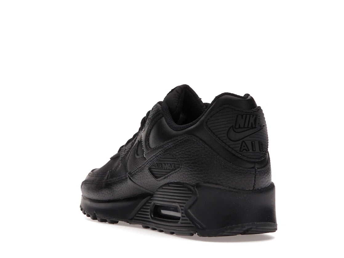 Nike Air Max 90 Leather Triple Black - vue secondaire B