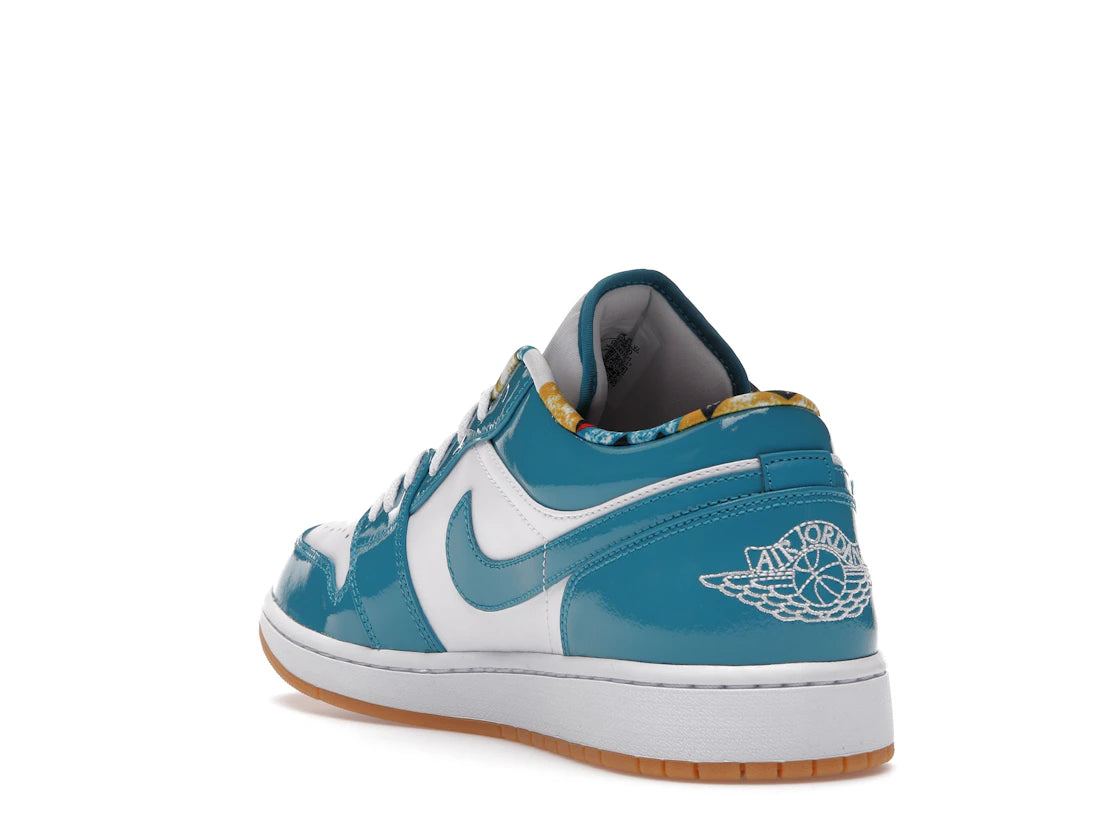 Jordan 1 Low SE Barcelona Cyber Teal - vue secondaire B