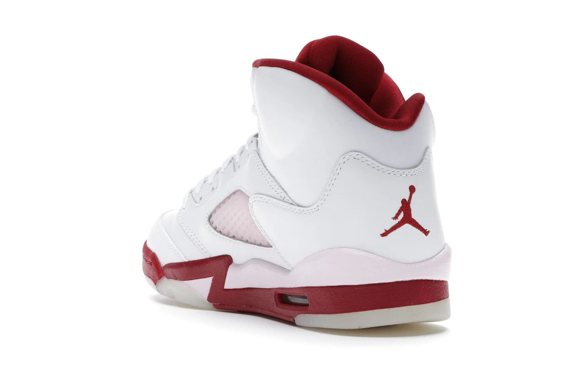 Jordan 5 Retro Weiß Rosa Rot (GS) - vue secondaire B