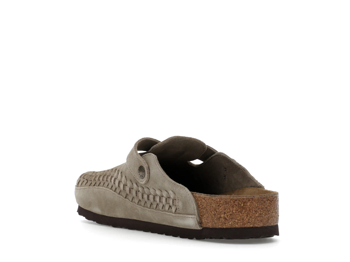 Birkenstock Boston Braided Suede Kith Taupe - vue secondaire B