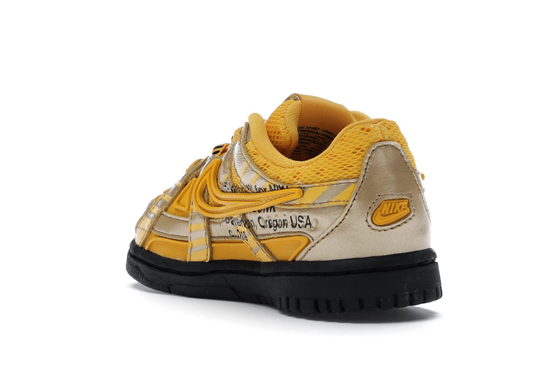 Nike Air Rubber Dunk Off-White University Gold (TD) - vue secondaire B
