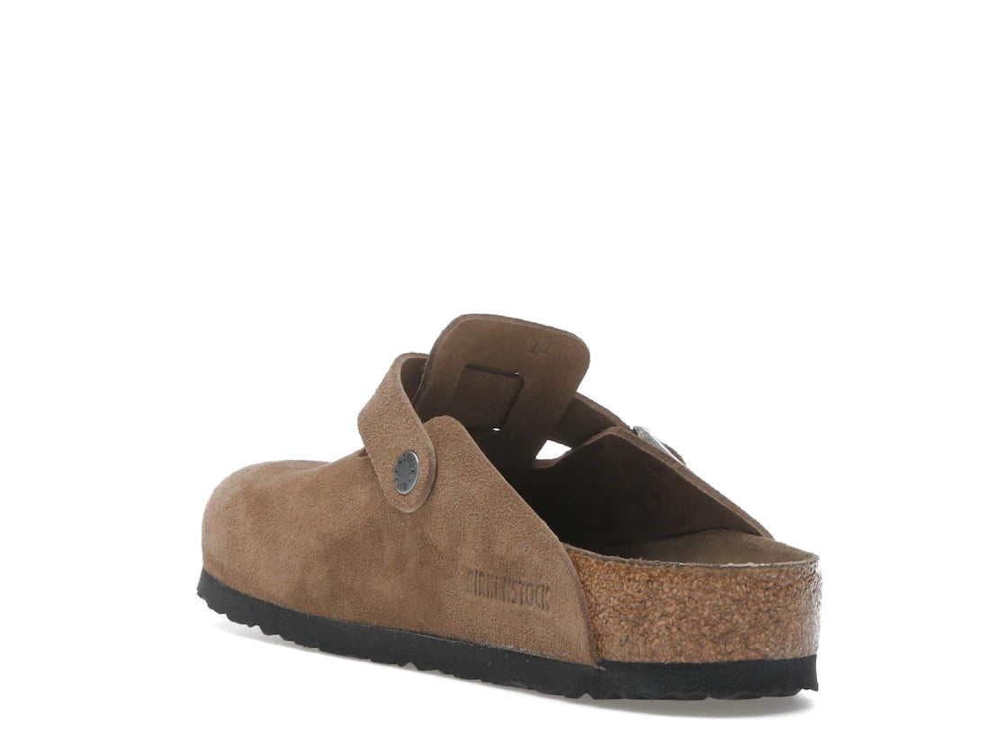 Birkenstock Boston Soft Footbed Suede Dark Tea Tonal - vue secondaire B