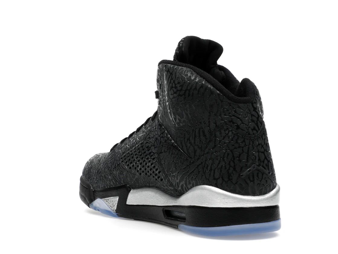 Jordan 5 Retro 3Lab5 Schwarz Silber - vue secondaire B