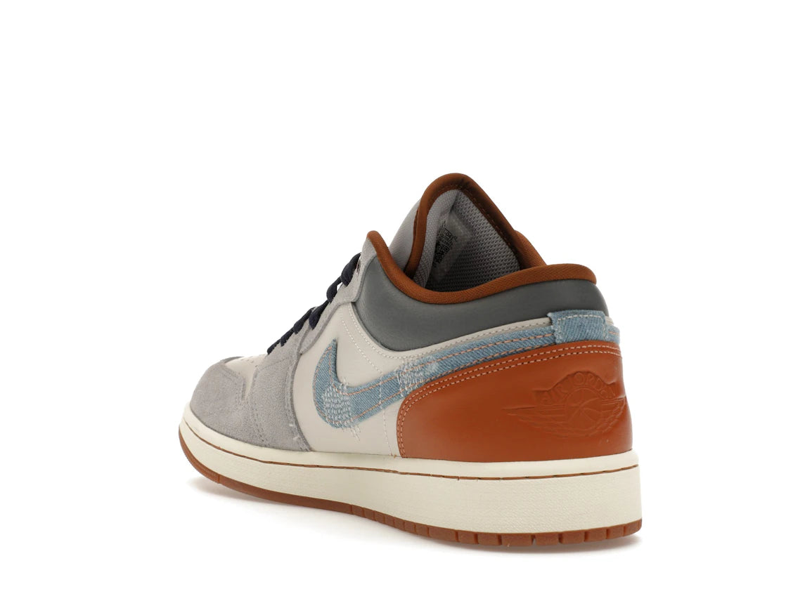 Jordan 1 Low SE Phantom Repaired Denim Swoosh - vue secondaire B