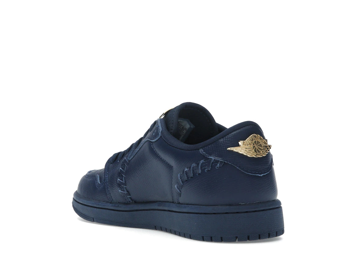 Jordan 1 Low Method of Make Midnight Navy Metallic Gold (Women's) - vue secondaire B