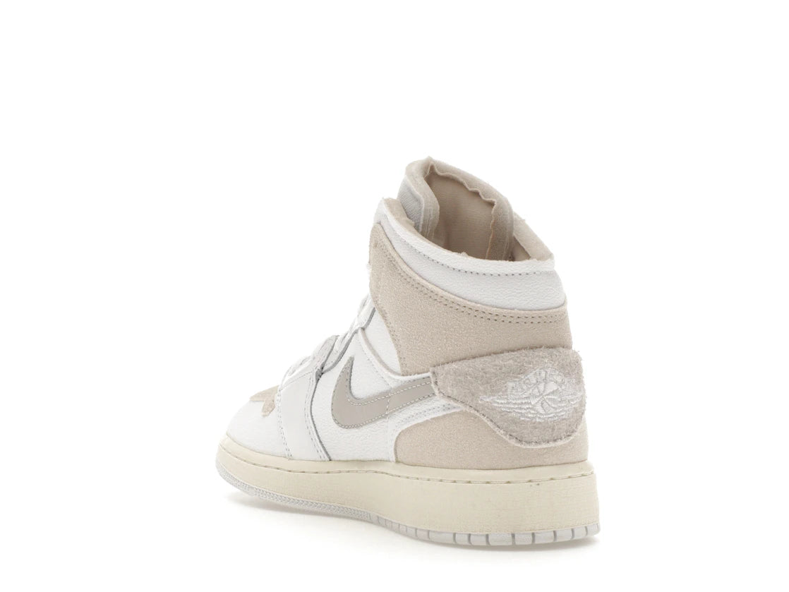 Jordan 1 Mid SE Craft Inside Out Tech Gray (GS) - vue secondaire B