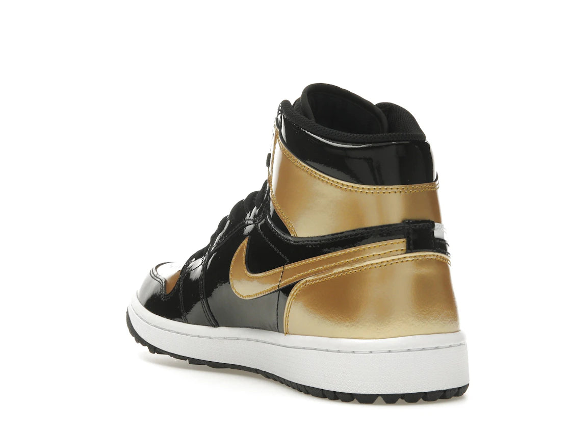 Jordan 1 Retro High Golf Patent Gold Toe - vue secondaire B