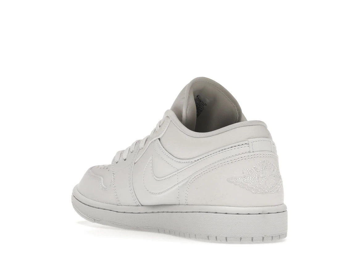Jordan 1 Low Triple White Tumbled Leather - vue secondaire B