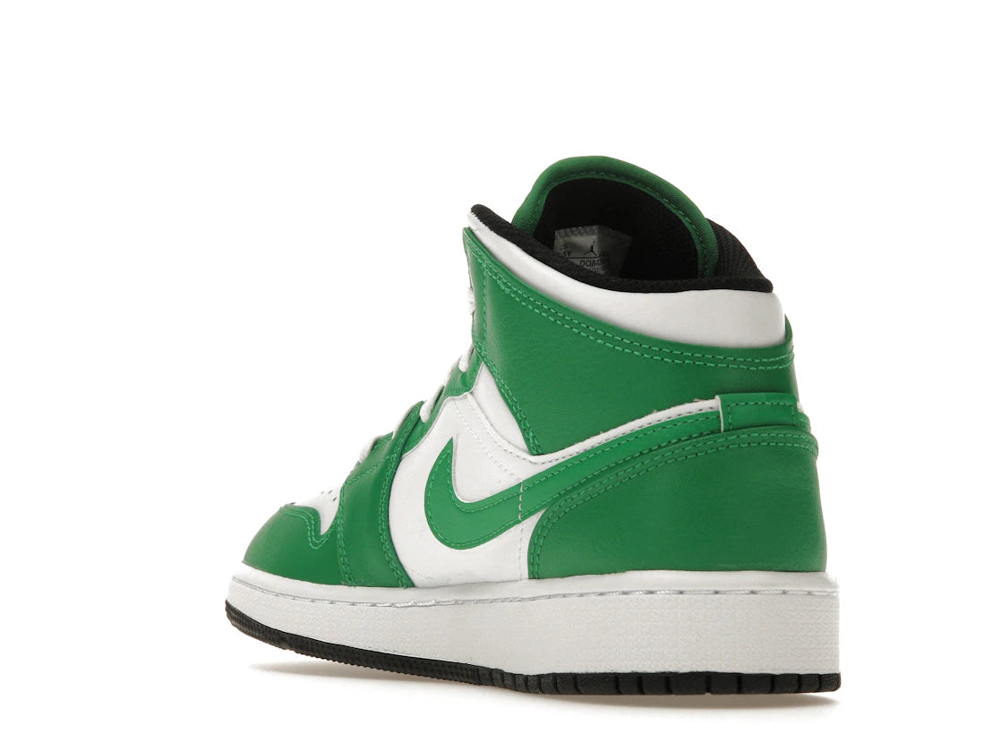 Jordan 1 Mid Lucky Green (GS) - vue secondaire B