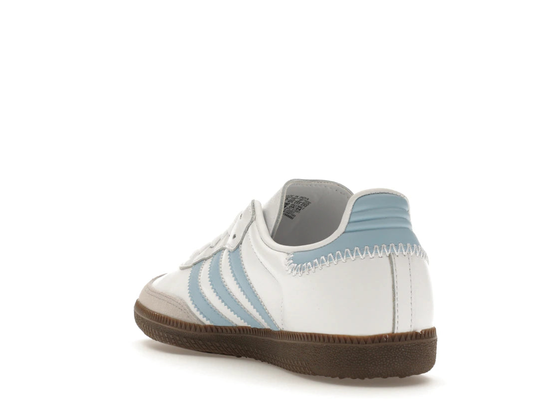 adidas Samba OG Weiß Himmelblau - vue secondaire B