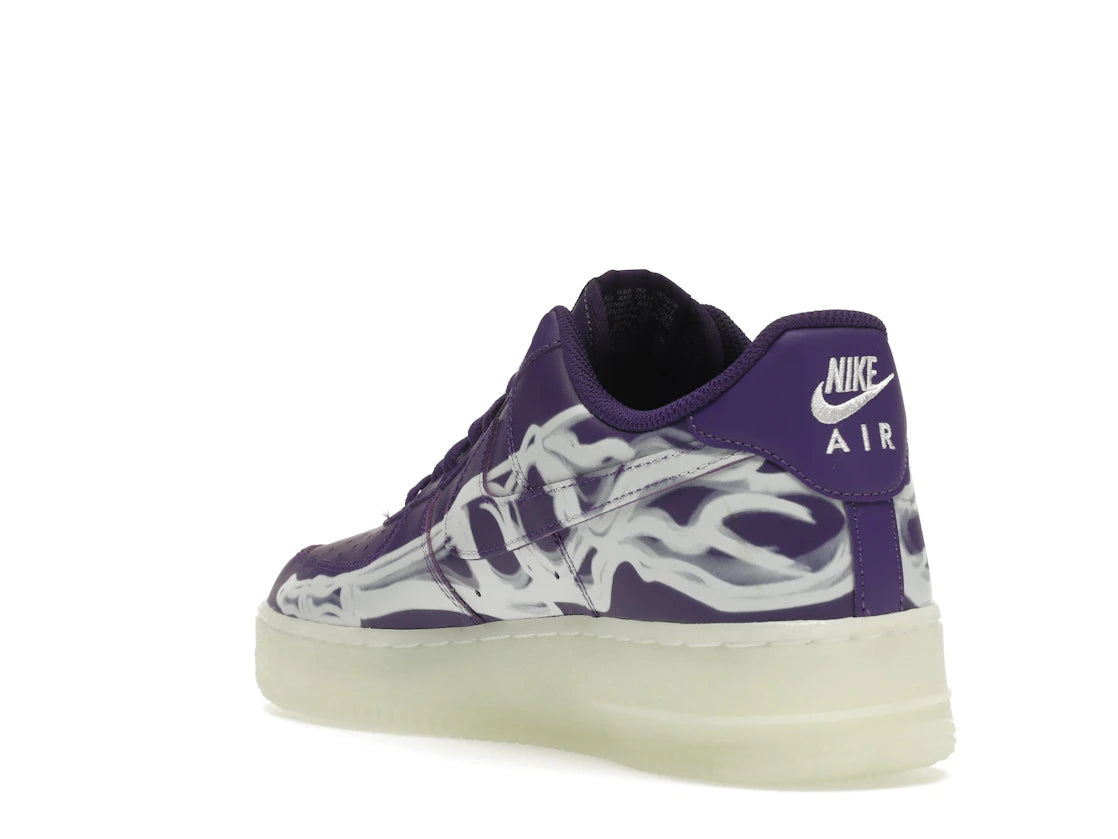 Nike Air Force 1 Low '07 QS Lila Skelett Halloween (2021) - vue secondaire B
