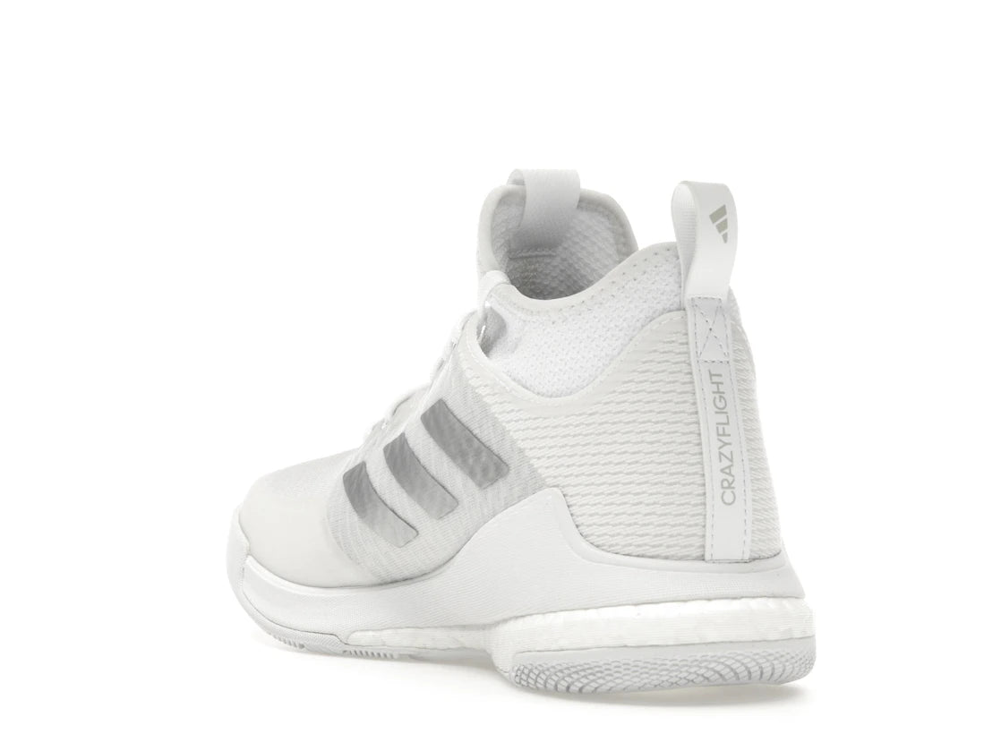 adidas Crazyflight Mid Cloud Weiß Silber Metallic Grau (Damen) - vue secondaire B