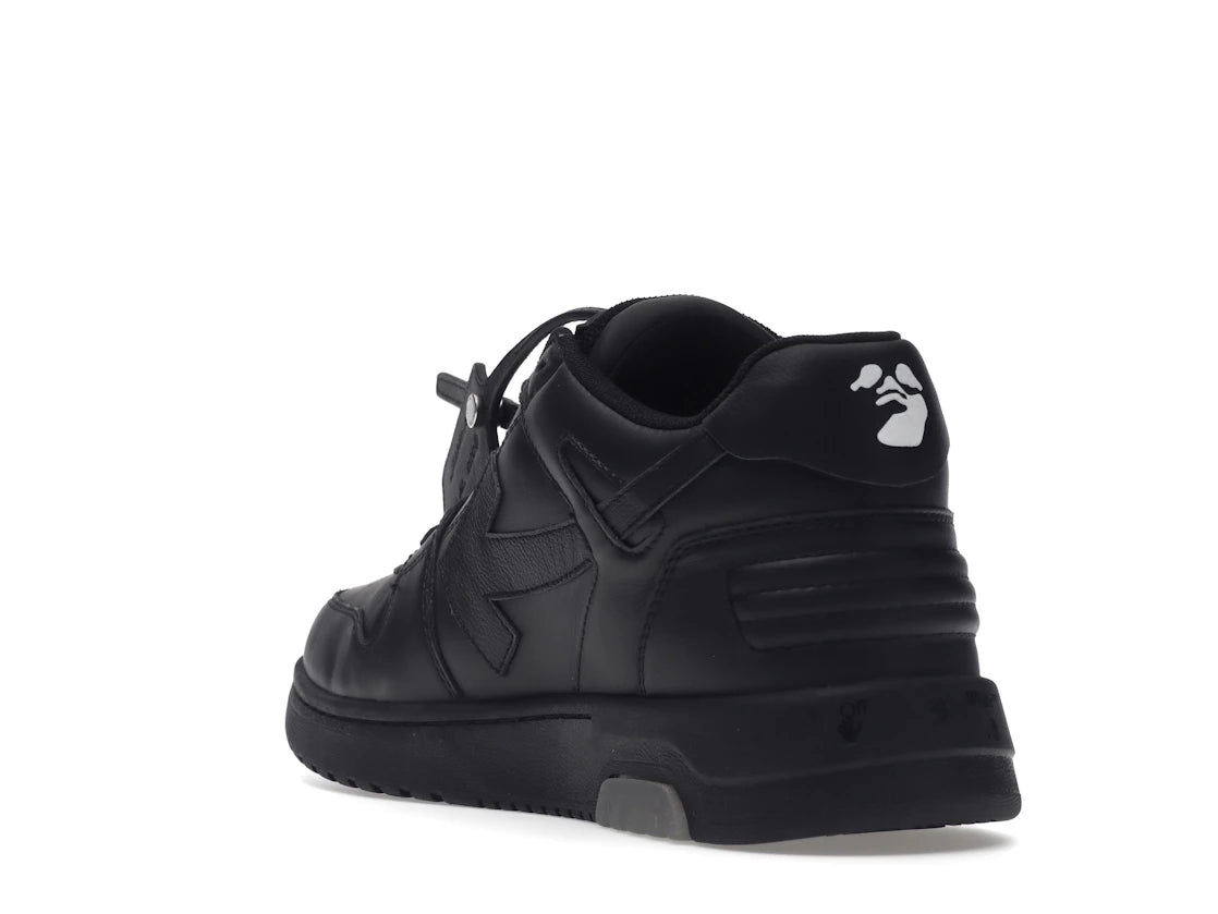 OFF-WHITE Out Of Office OOO "For Walking" Low Tops Black White - vue secondaire B