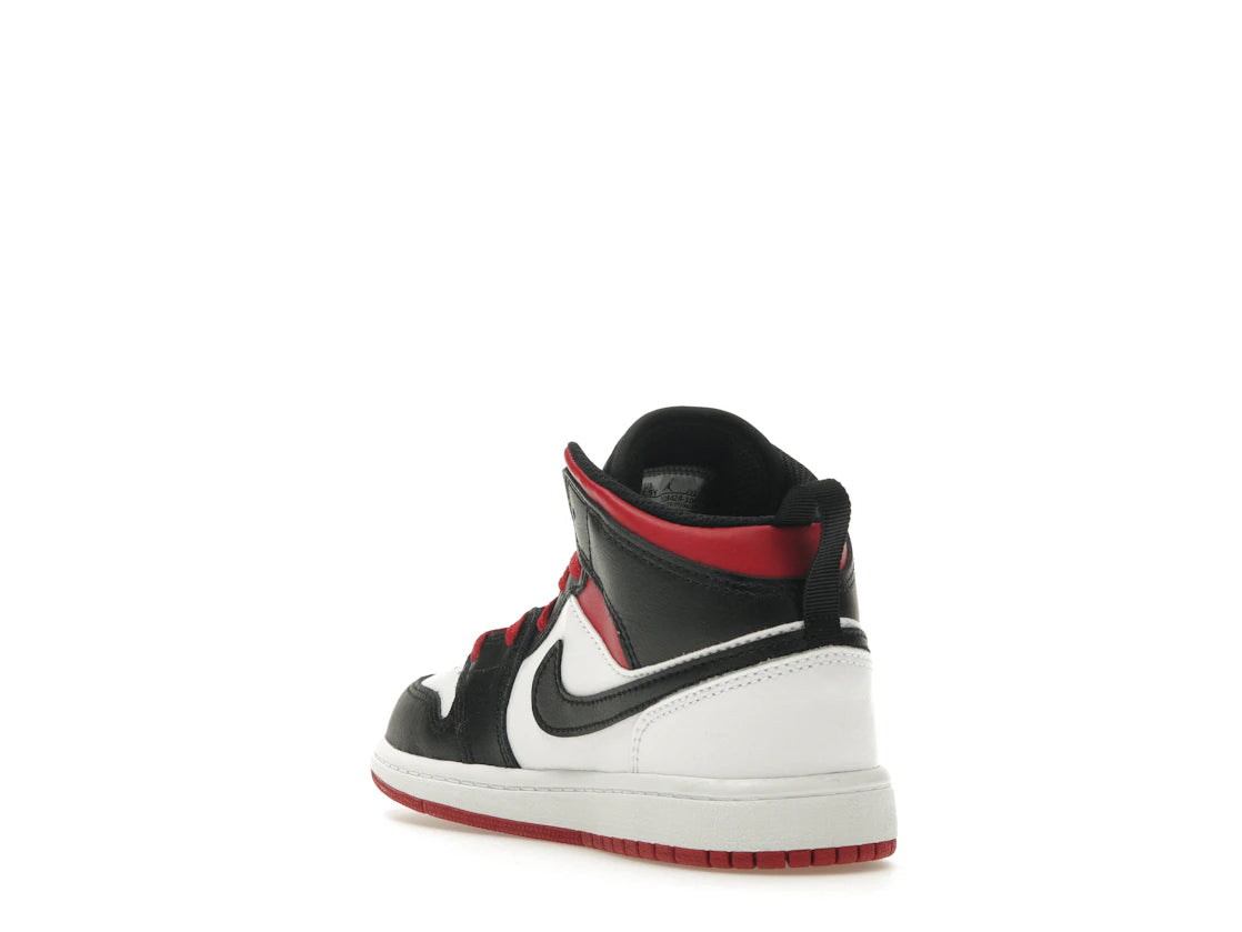 Jordan 1 Mid Gym Red Black Toe (PS) - vue secondaire B