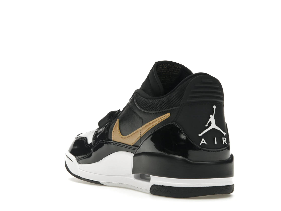 Jordan Legacy 312 Low Schwarz Metallic Gold - vue secondaire B