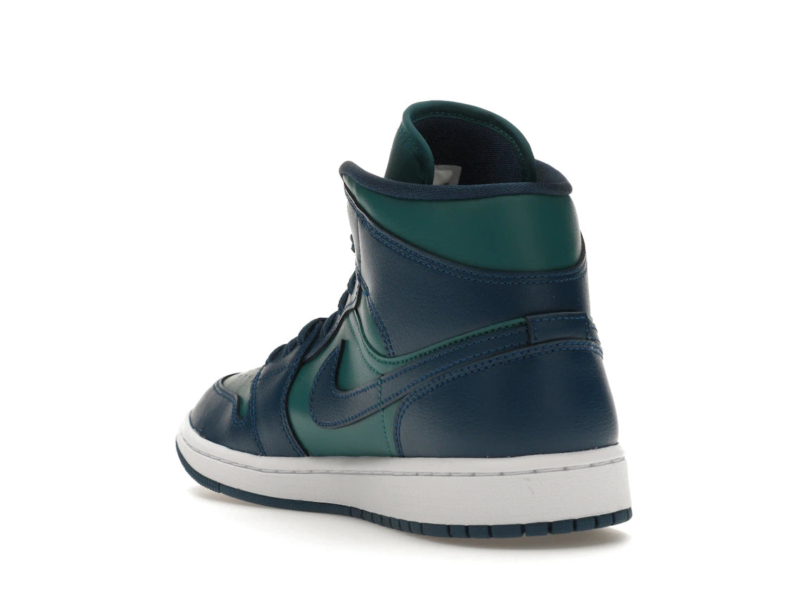 Jordan 1 Mid Teal French Blue (Damen) - vue secondaire B