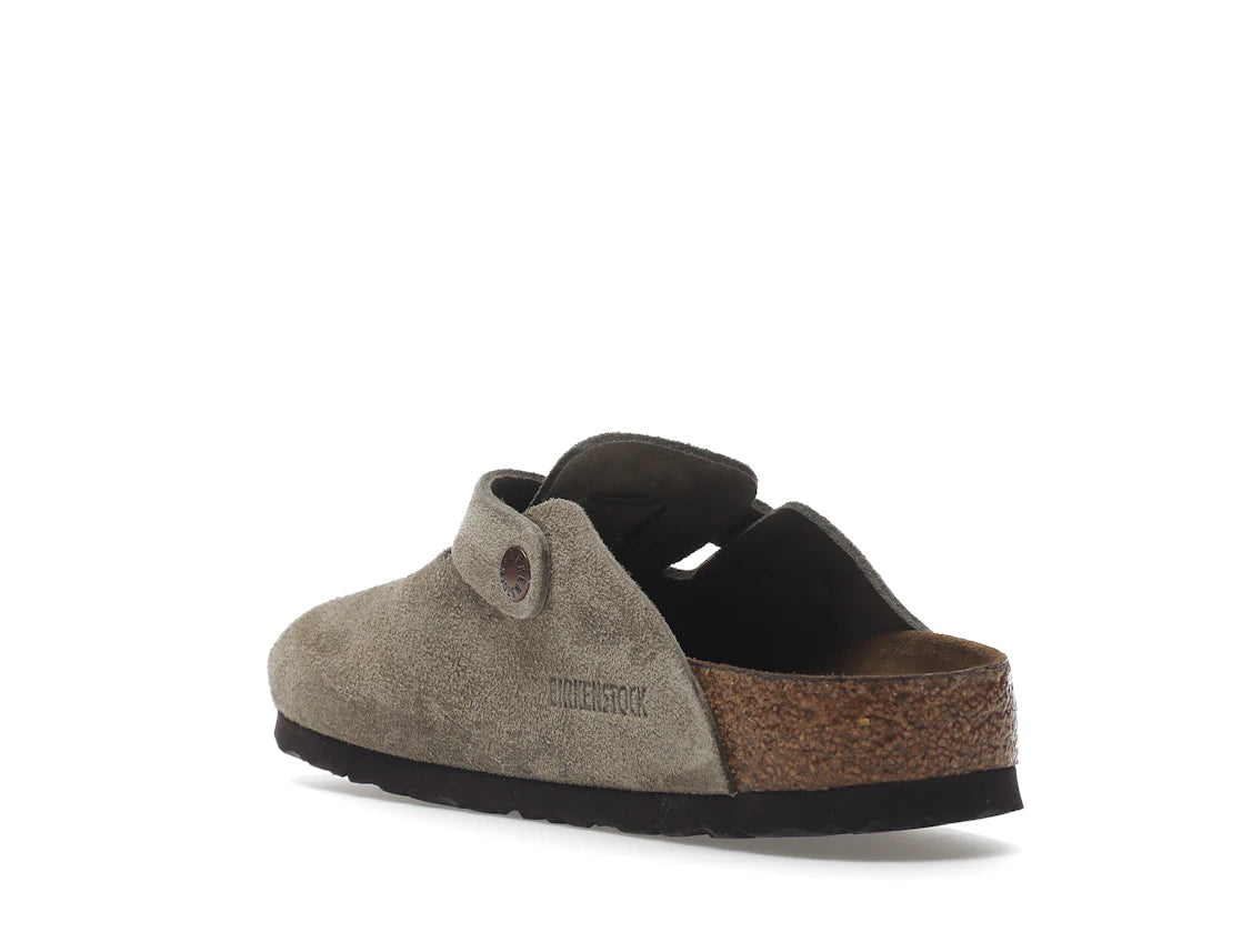 Birkenstock Boston Soft Footbed Suede Taupe (Narrow Fit) - vue secondaire B