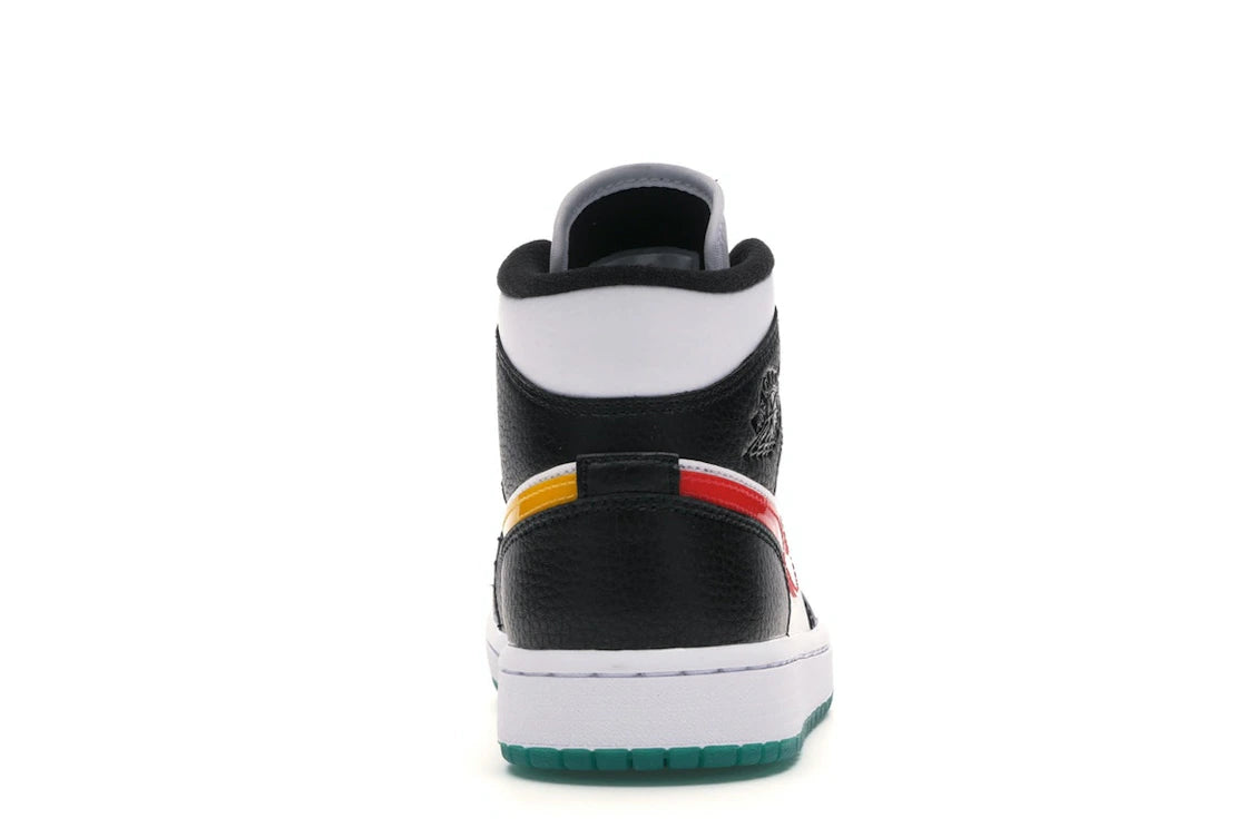 Jordan 1 Mid Alternate Swooshes Red Yellow (Women's)