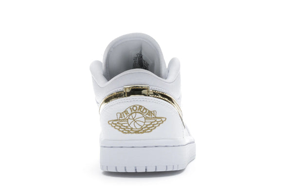 Jordan 1 Low White Metallic Gold (Women's)