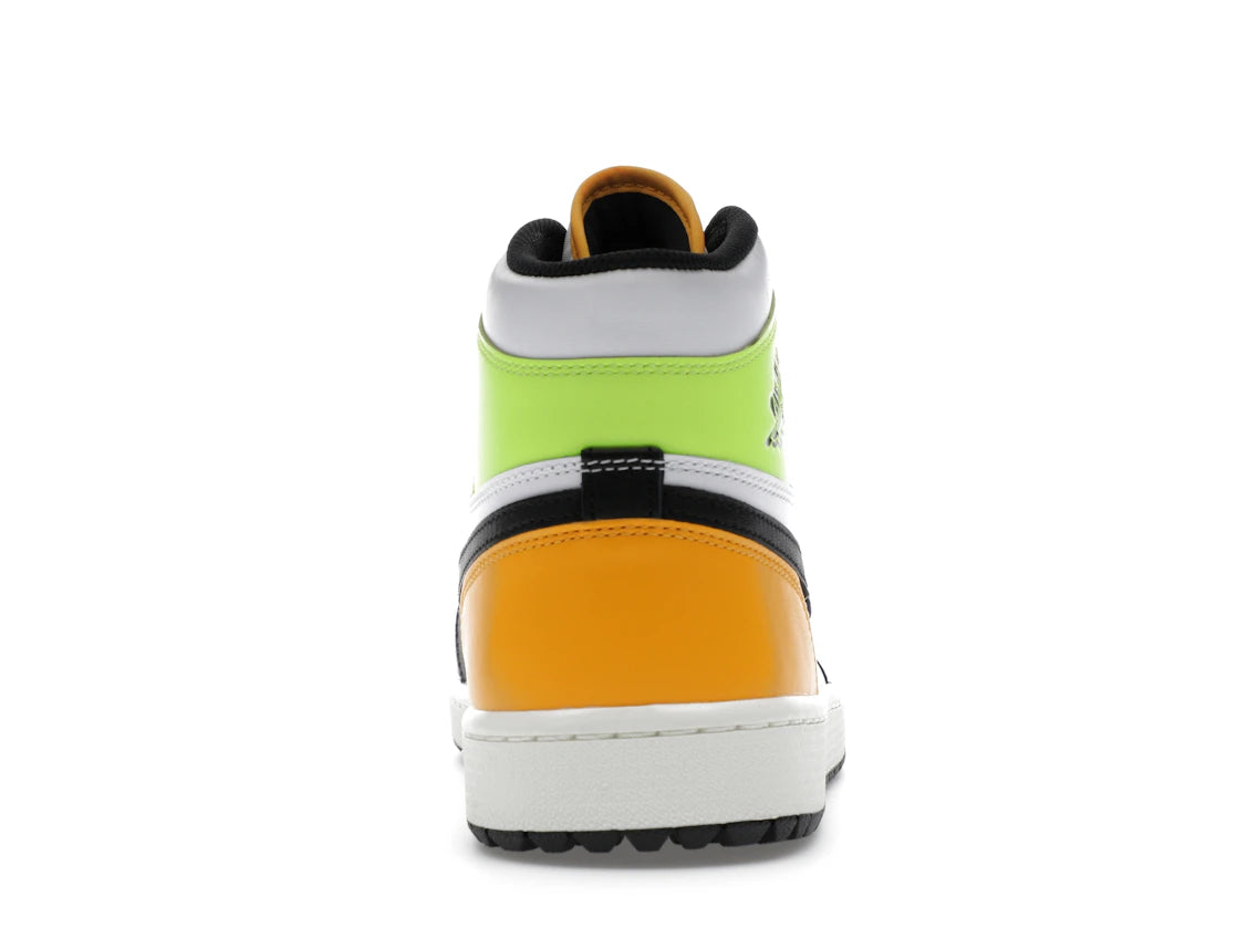 Jordan 1 Retro High Golf White University Gold Volt Black