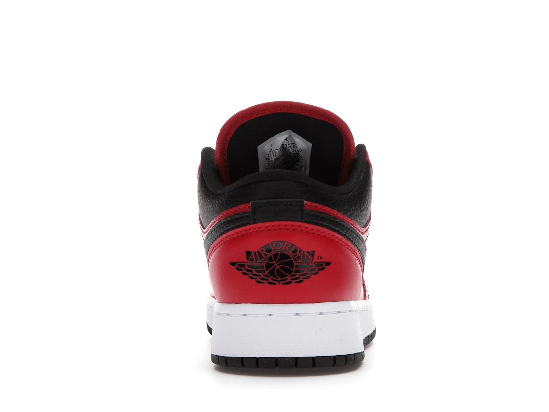 Jordan 1 Low Gym Red Black Pebbled (GS)