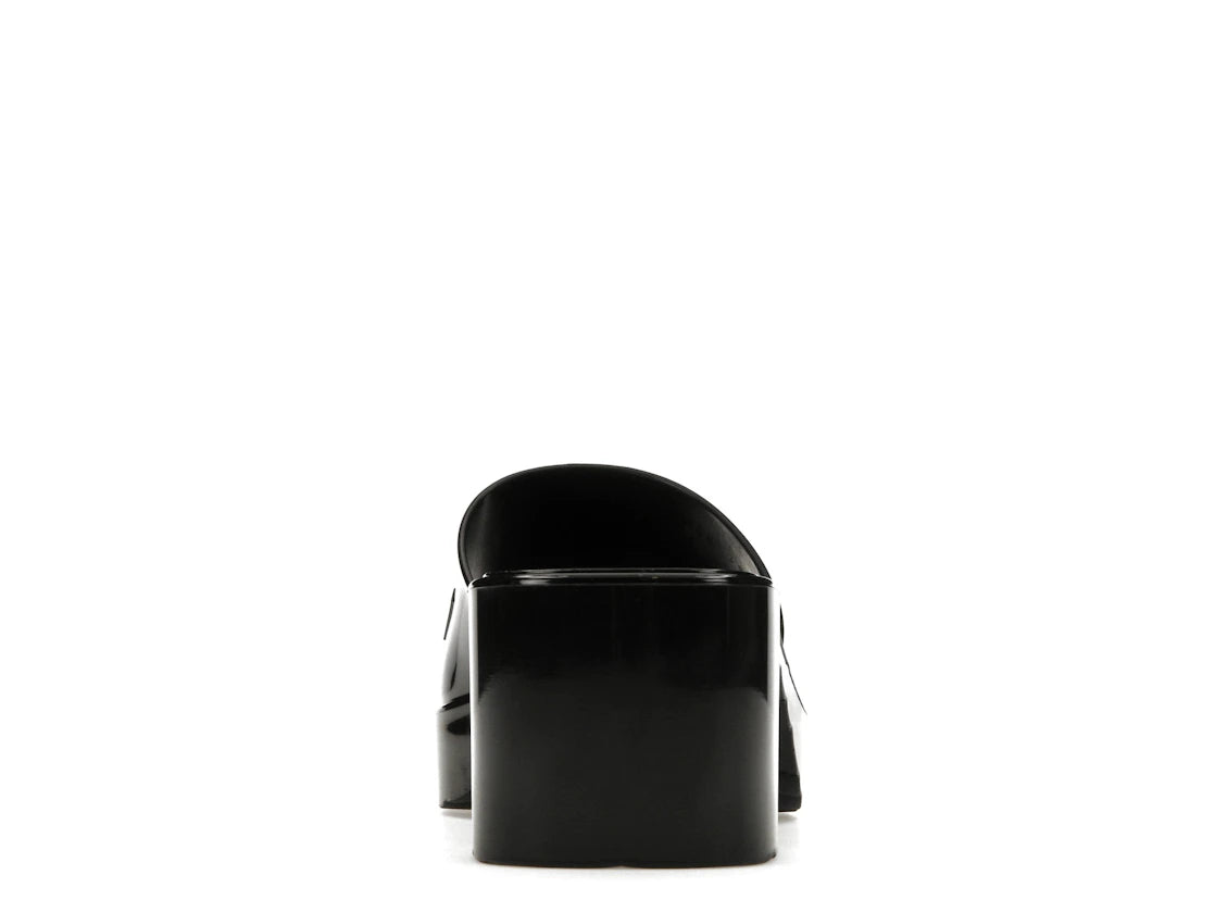 Gucci 60mm Slide Sandal Black Rubber