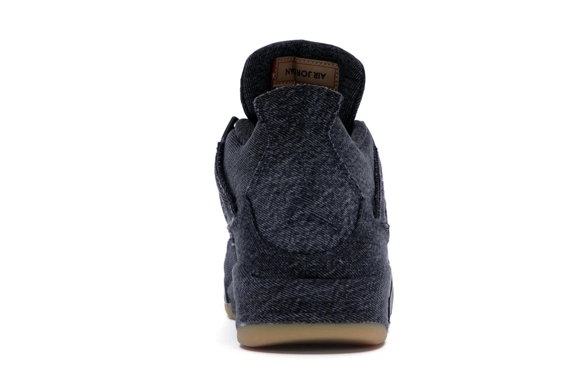 Jordan 4 Retro Levi's Schwarz (Etikett leer)