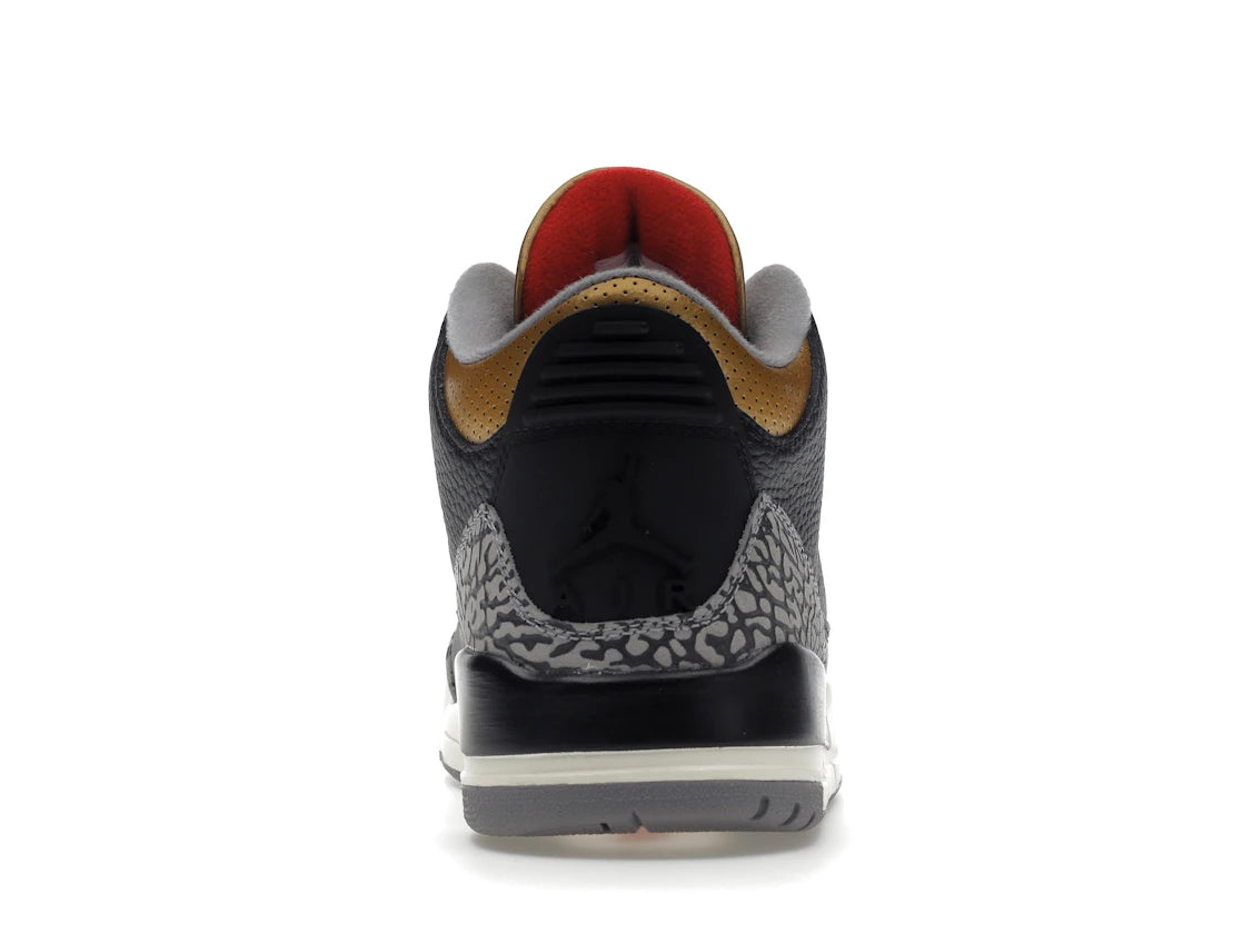 Jordan 3 Retro Black Cement Gold (Damen)