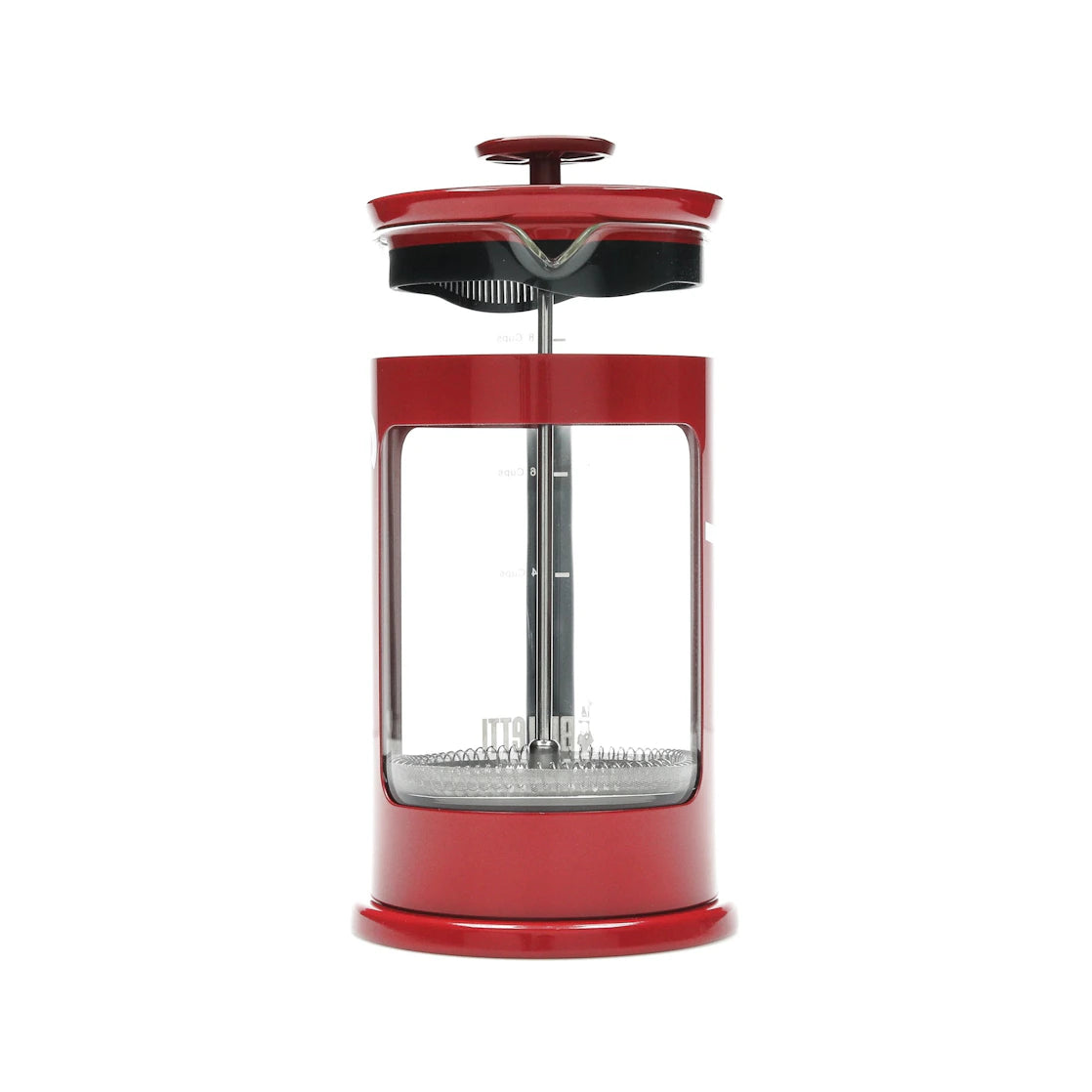 Supreme Bialetti 8-Tassen-French-Press-Kaffeemaschine, Rot