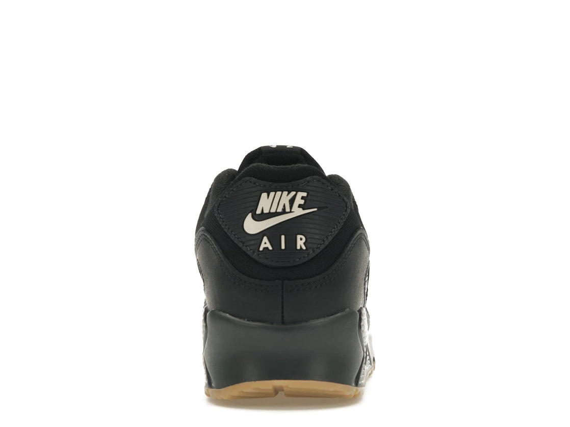 Nike Air Max 90 Black Smoke Grey Gum Reflective