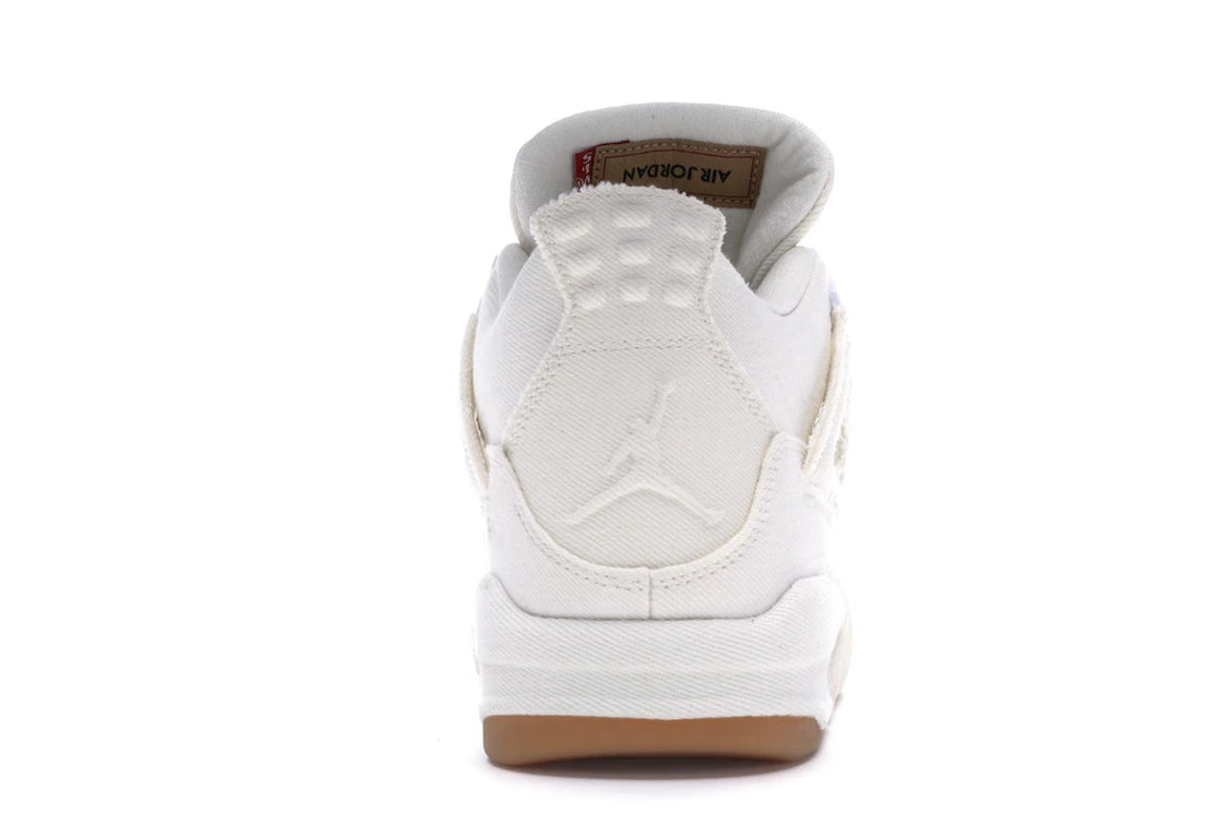 Jordan 4 Retro Levi's Weiß (Etikett leer)