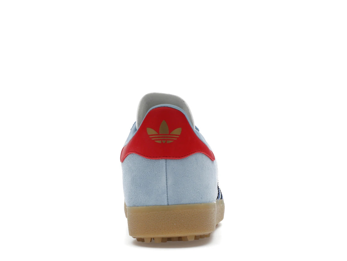 adidas Gazelle Spikeless Golf Clear Sky Royal Better Scarlet