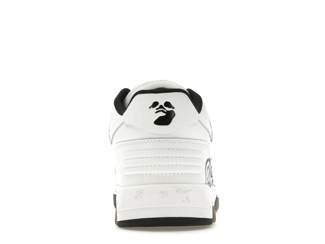 OFF-WHITE Out Of Office OOO Low Tops "Off-White" White Black