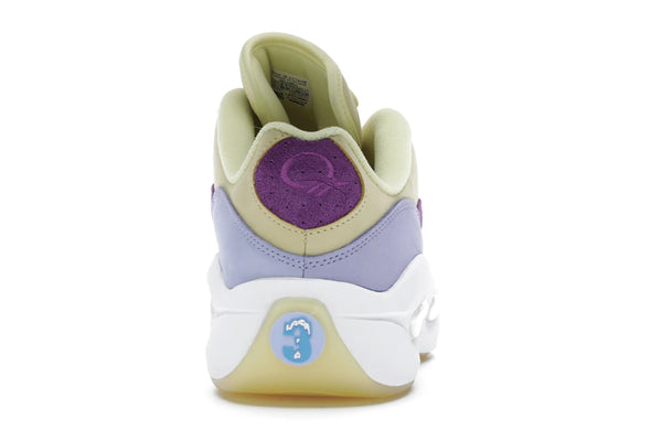 Reebok Question Low BBC Ice Cream Running Dog Yellow Purple