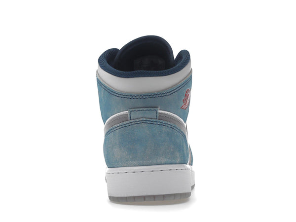 Jordan 1 Mid SE French Blue Light Steel (GS)